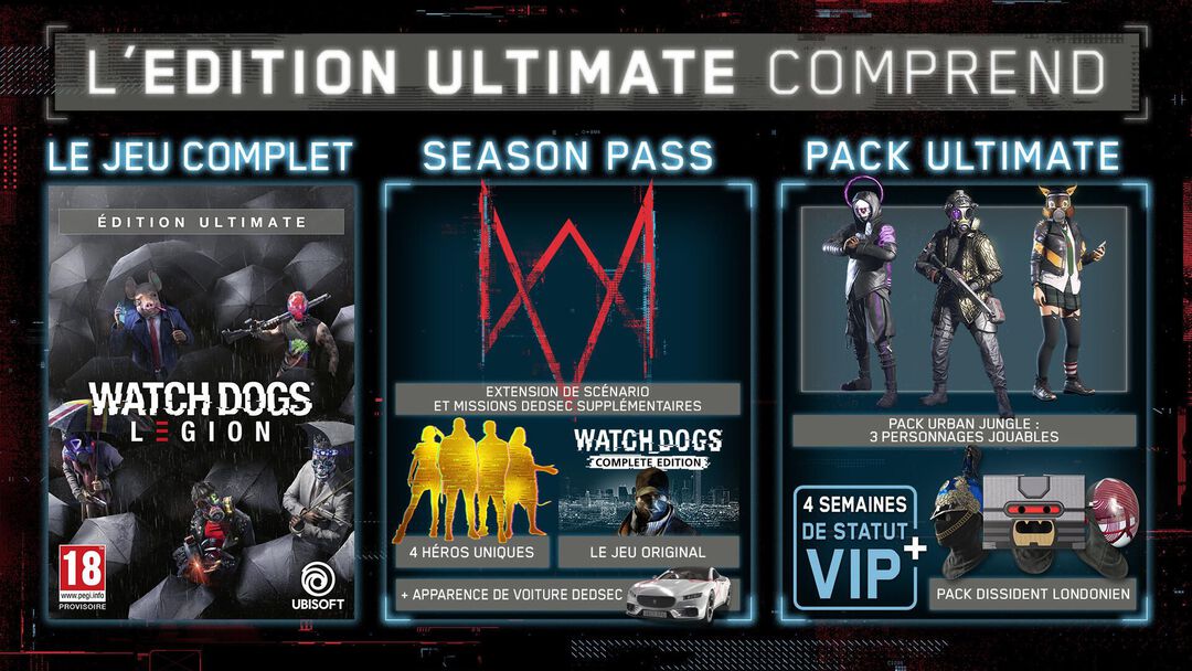 Watch Dogs Legion Edition Ultimate Exclusivite Micromania