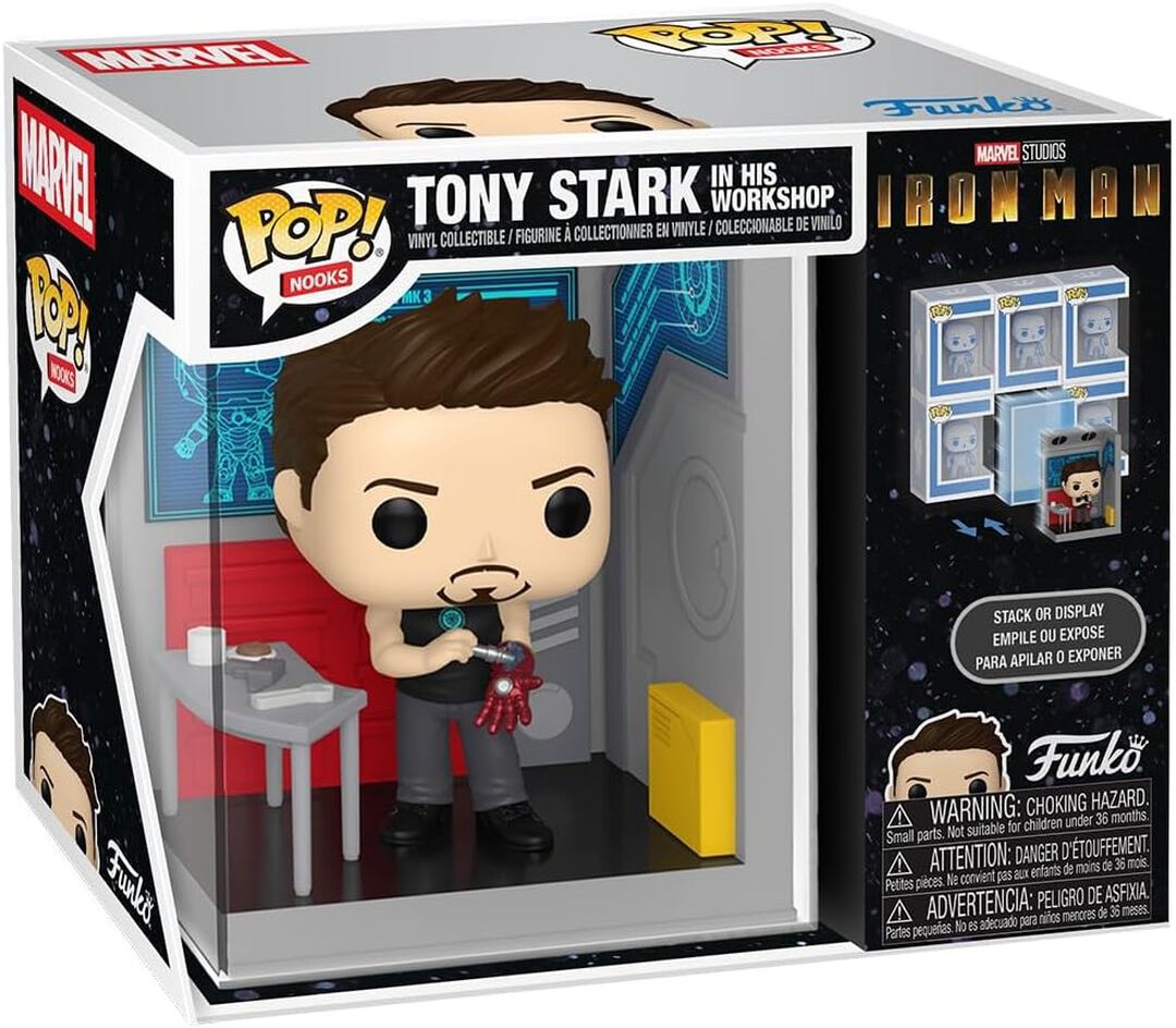 Figurine Funko Pop! Nooks | Marvel | Tony Dans Son Atelier