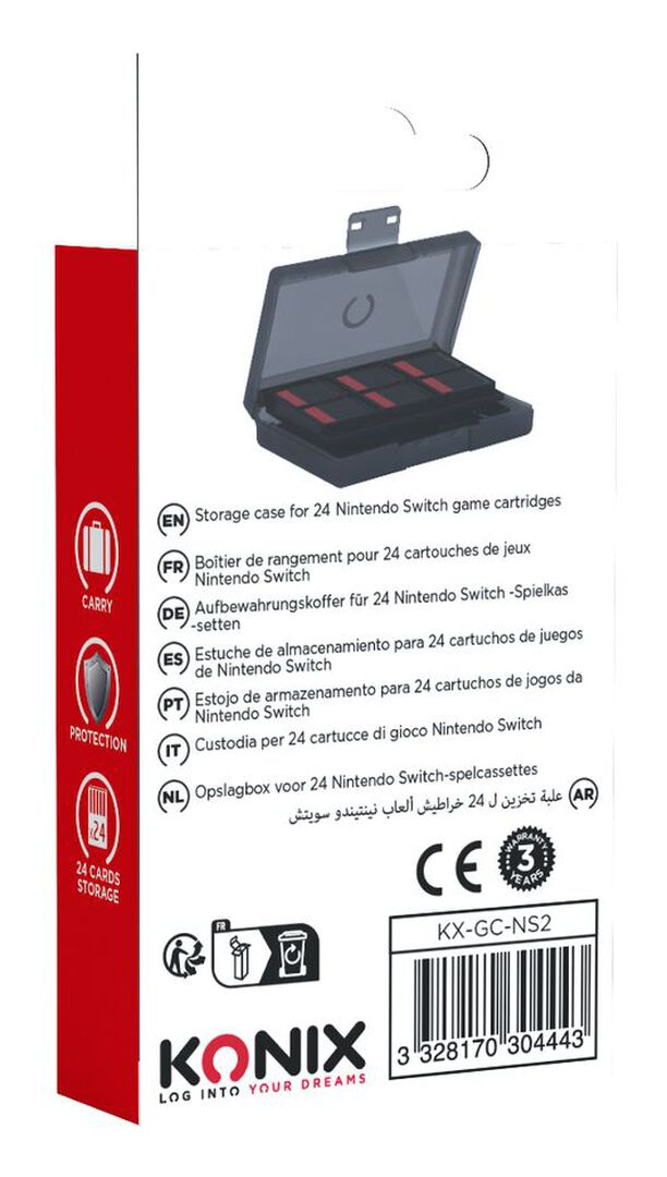 Boite De Rangement 24 Jeux Konix