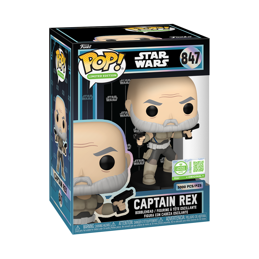 Figurine Funko Pop! Ultra Ed Limitee N&deg;847 | Star Wars | Rex (sans Casque)