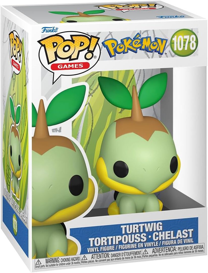 Figurine Funko Pop! N&deg;1078 | Pokemon | Tortipouss (turtwig)
