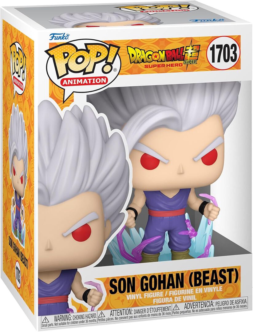 Figurine Funko Pop! N&deg;1703 | Dragon Ball Super | Gohan Beast Avec Chance De Chas
