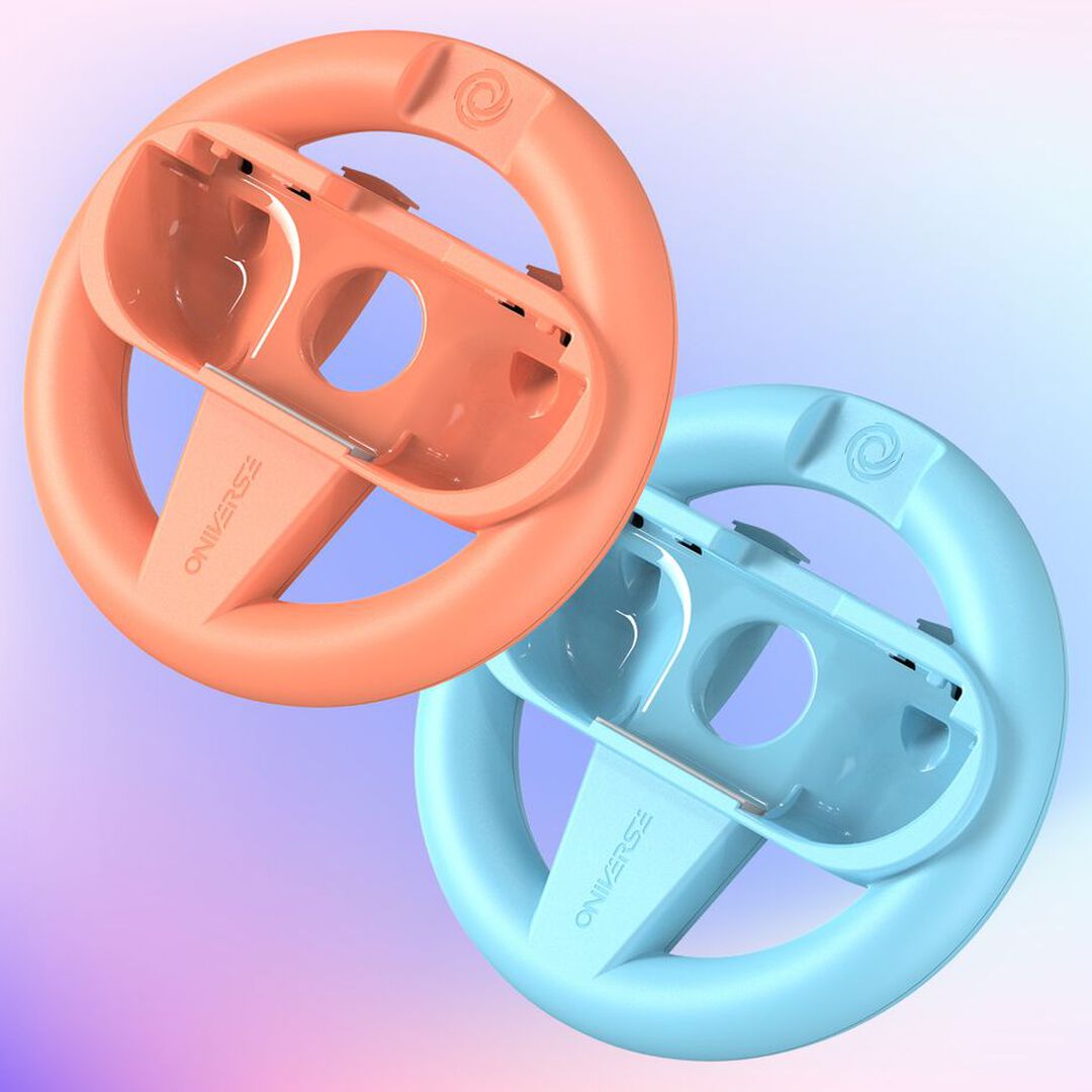 Pack De 2 Supports Manette Volants De Course | Oniverse | Orange/bleu