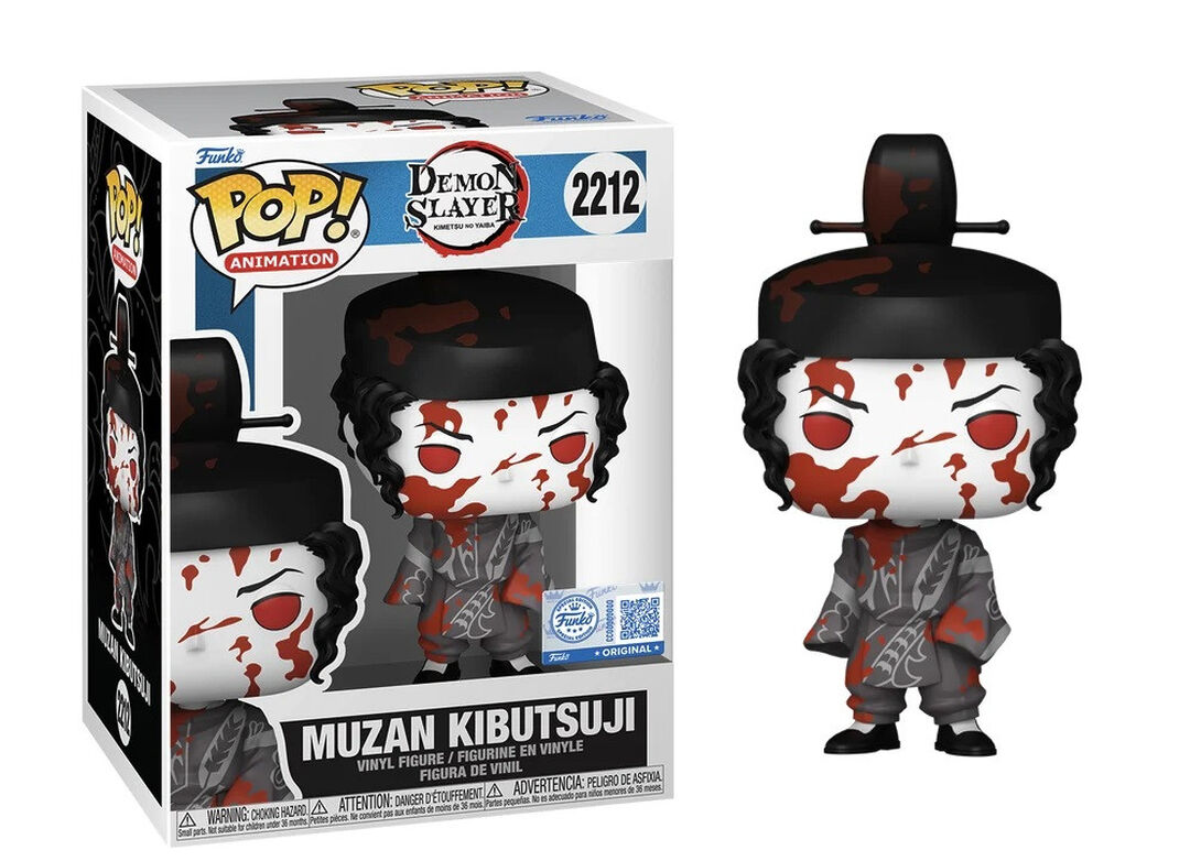 Figurine Funko Pop!  | Demon Slayer |  Muzan (noir Et Blanc) (ensanglant&eacute;)
