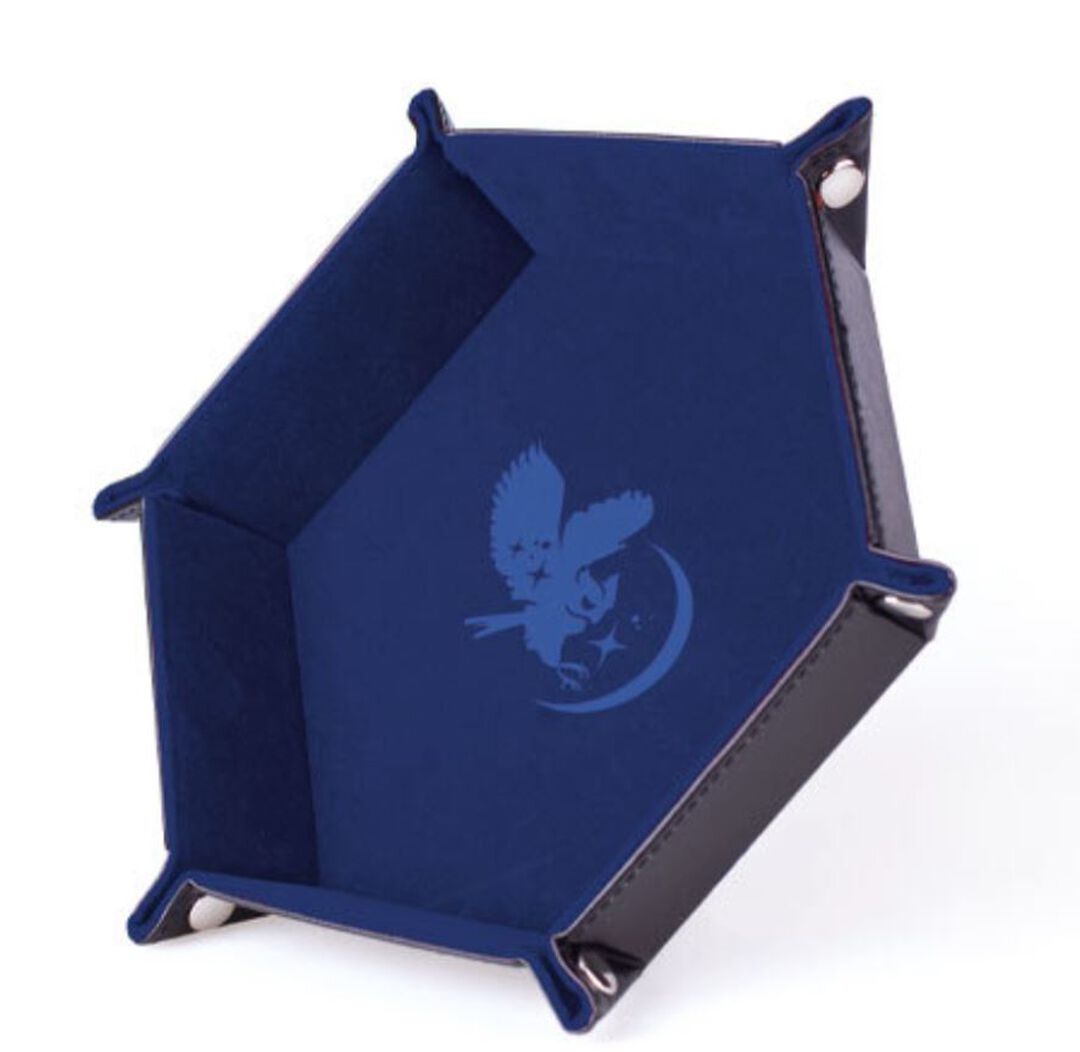 Piste De Des | Exclu Micromania | Piste D&eacute;s Critical Blue 19x19cm Cuir Velours