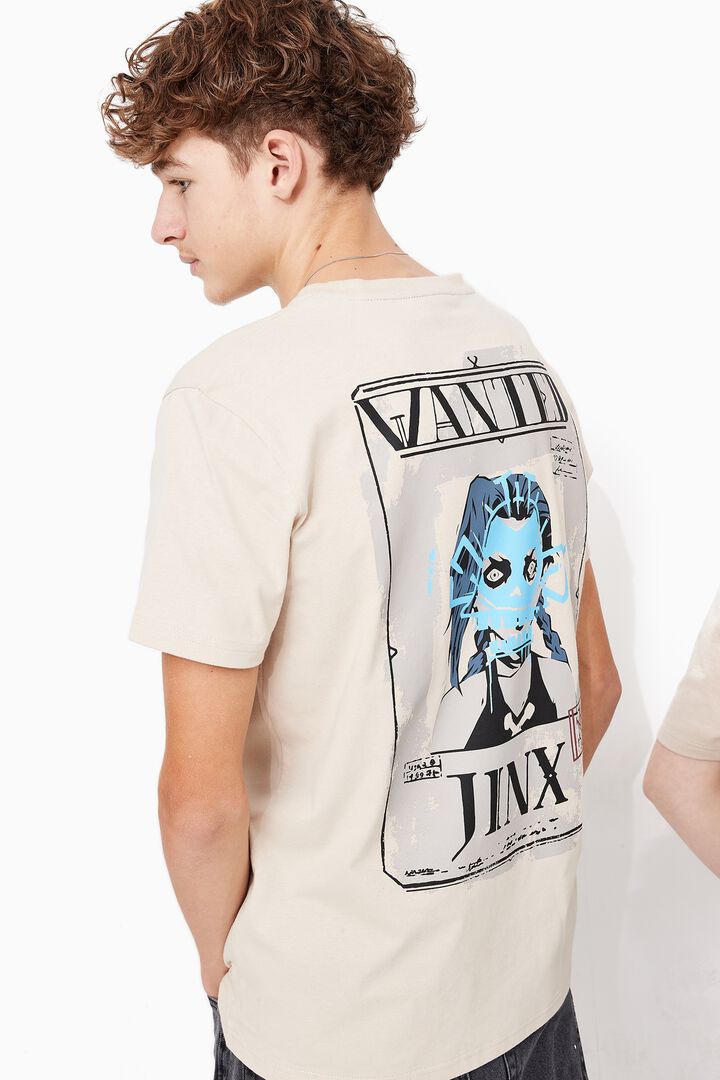 T-shirt | Arcane | Jinx Beige Taille S