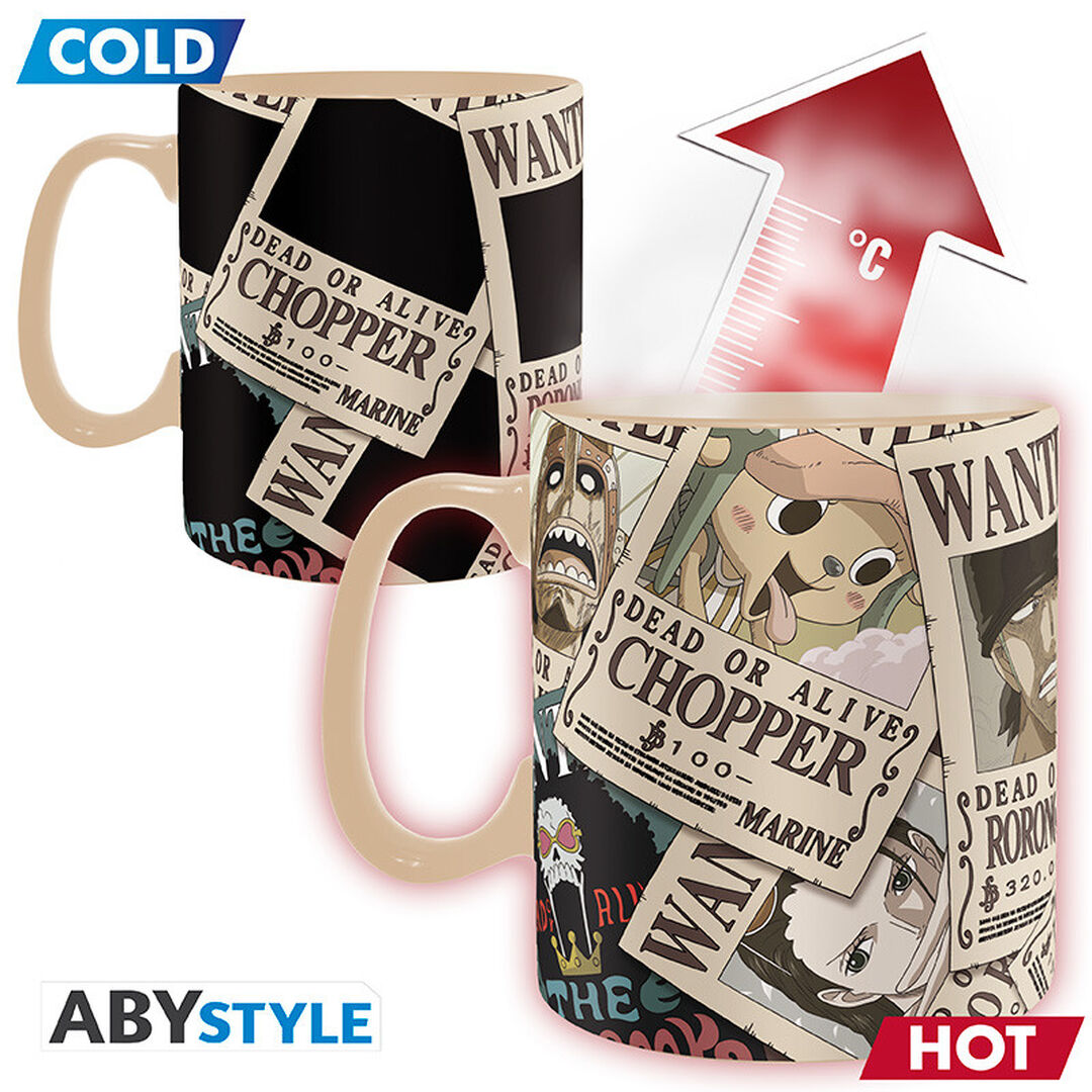 One Piece | Mug Heat Change | 460ml | Wanted