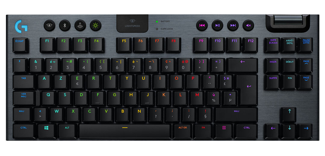Clavier Meca Sans Fil Tkl Logitech G915 Tkl  Rgb Carbon