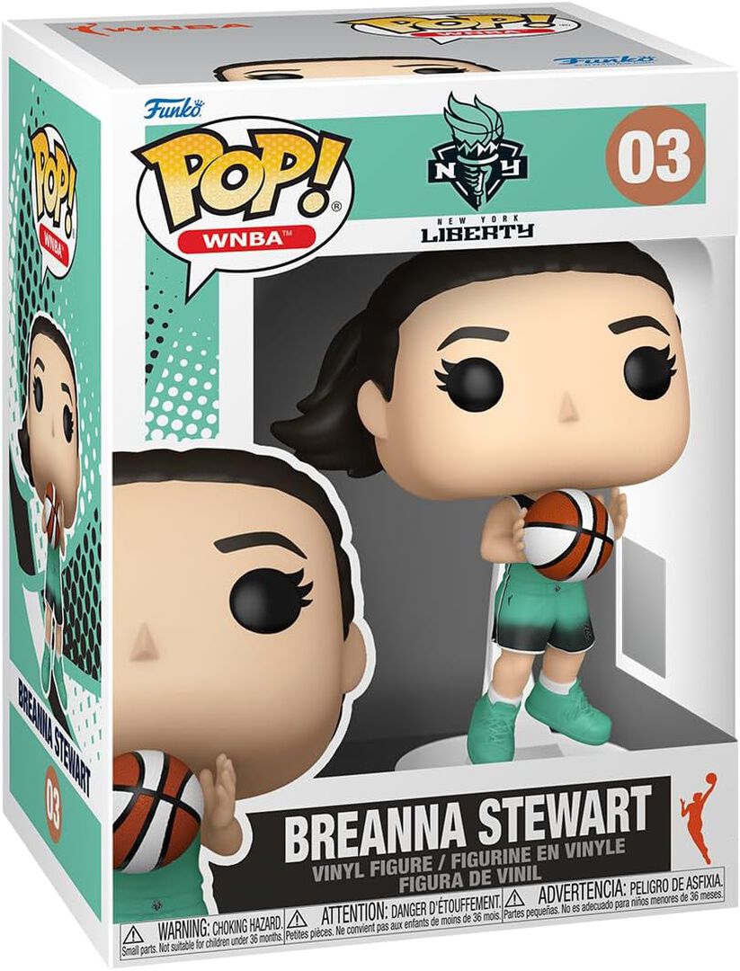 Figurine Funko Pop! N&deg;03 | NBA | New York Liberty | Breanna Stewart