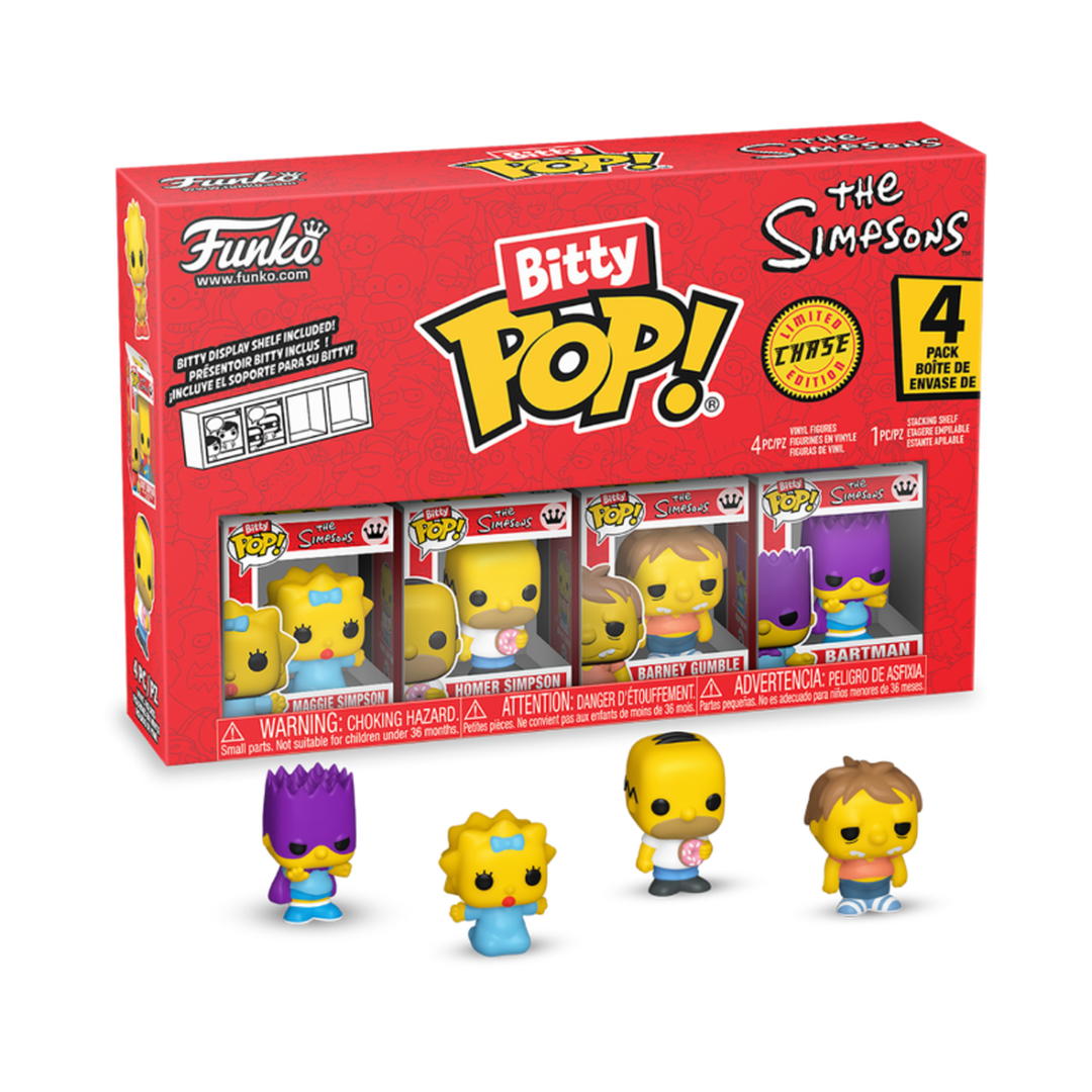 Figurine Funko Bitty Pop! 4pk | Les Simpsons | Pack De 4 Assortiment