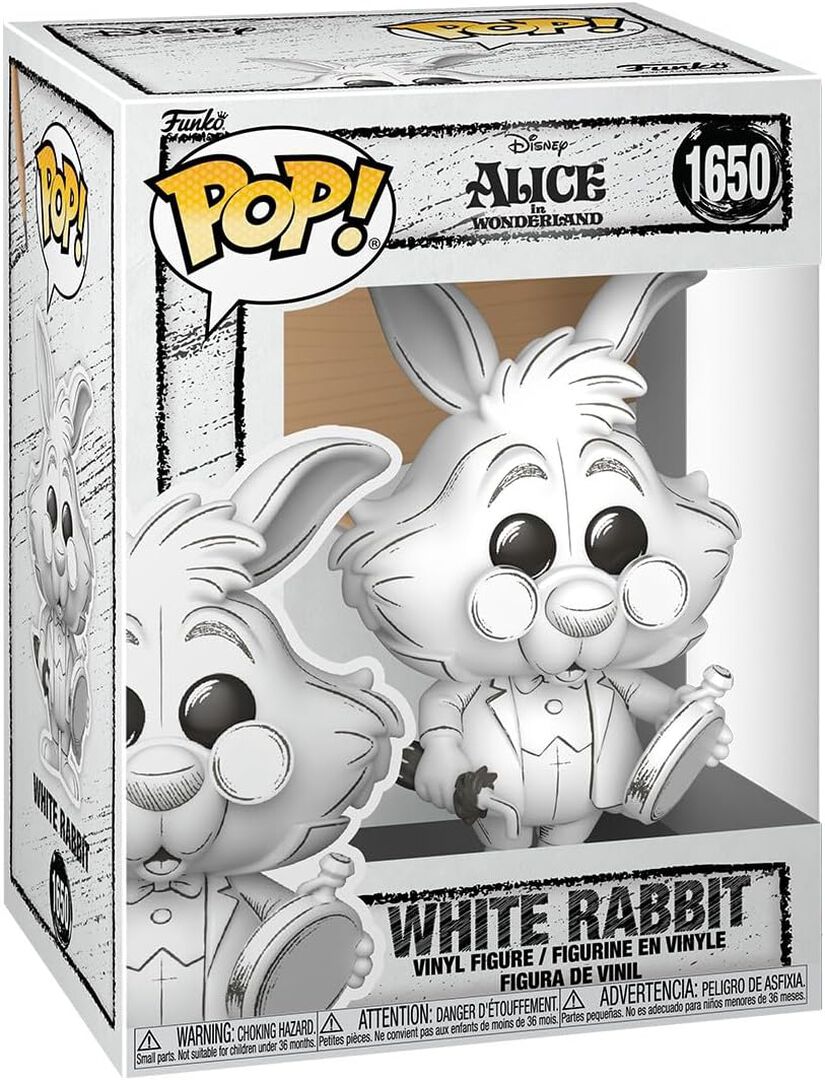 Figurine Funko Pop! Sketched | Alice Au Pays Des Merveilles | Lapin Blanc Croqui