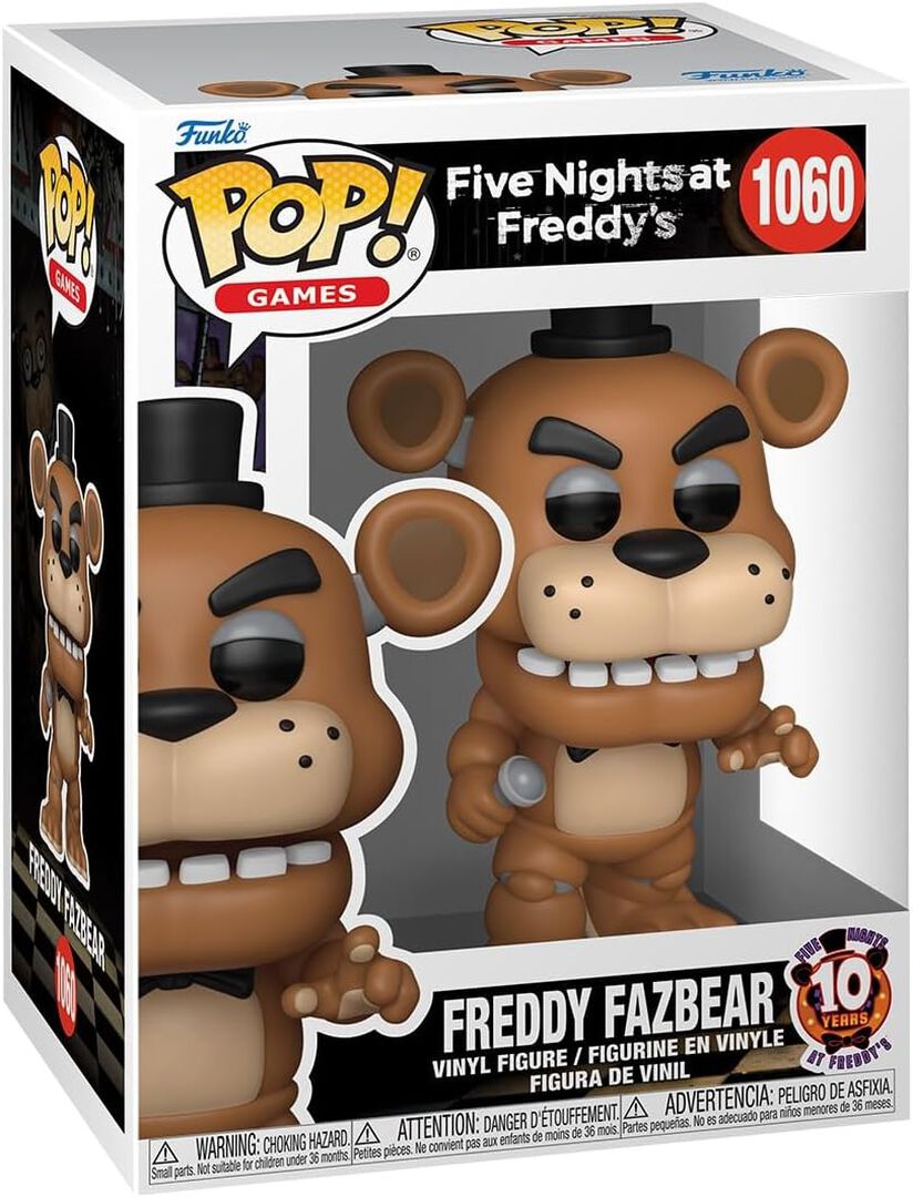 Figurine Funko Pop! N&deg;1060 | Five Nights At Freddy's | Freddy 10ans
