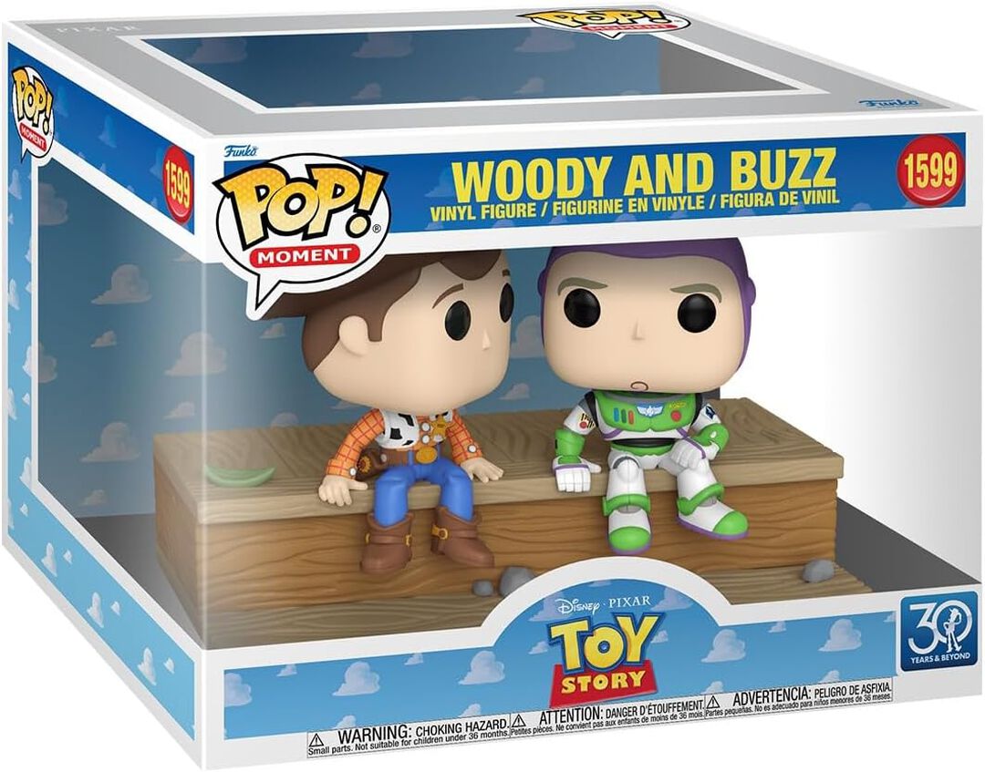 Figurine Funko Pop! N&deg;1599 | Toy Story | Woody & Buzz (30&egrave;me Anniversaire)