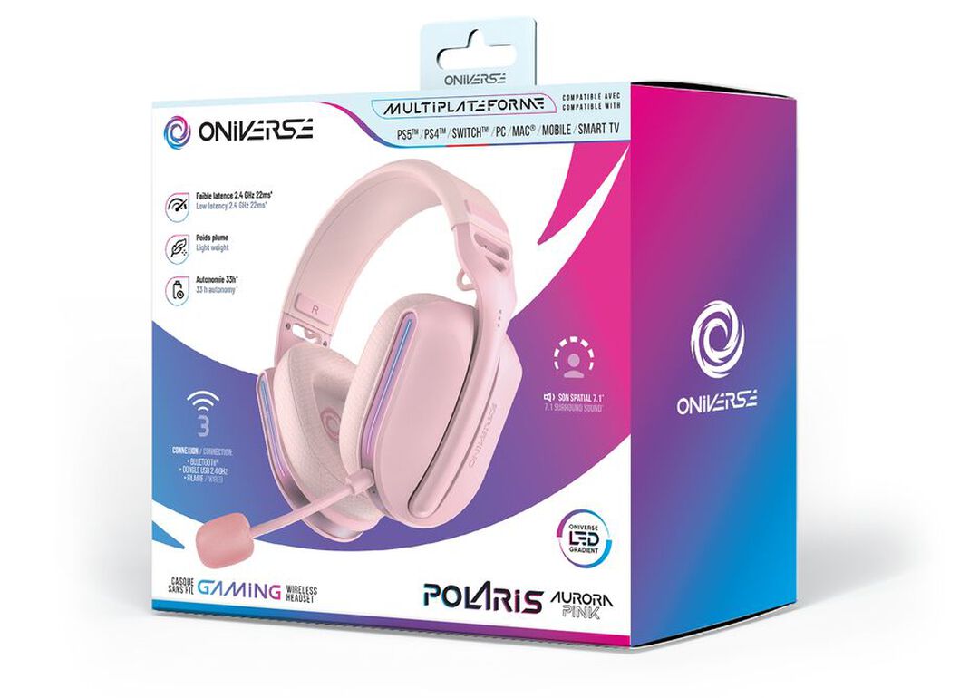Casque Sans Fil | Oniverse | Polaris | Aurora Pink