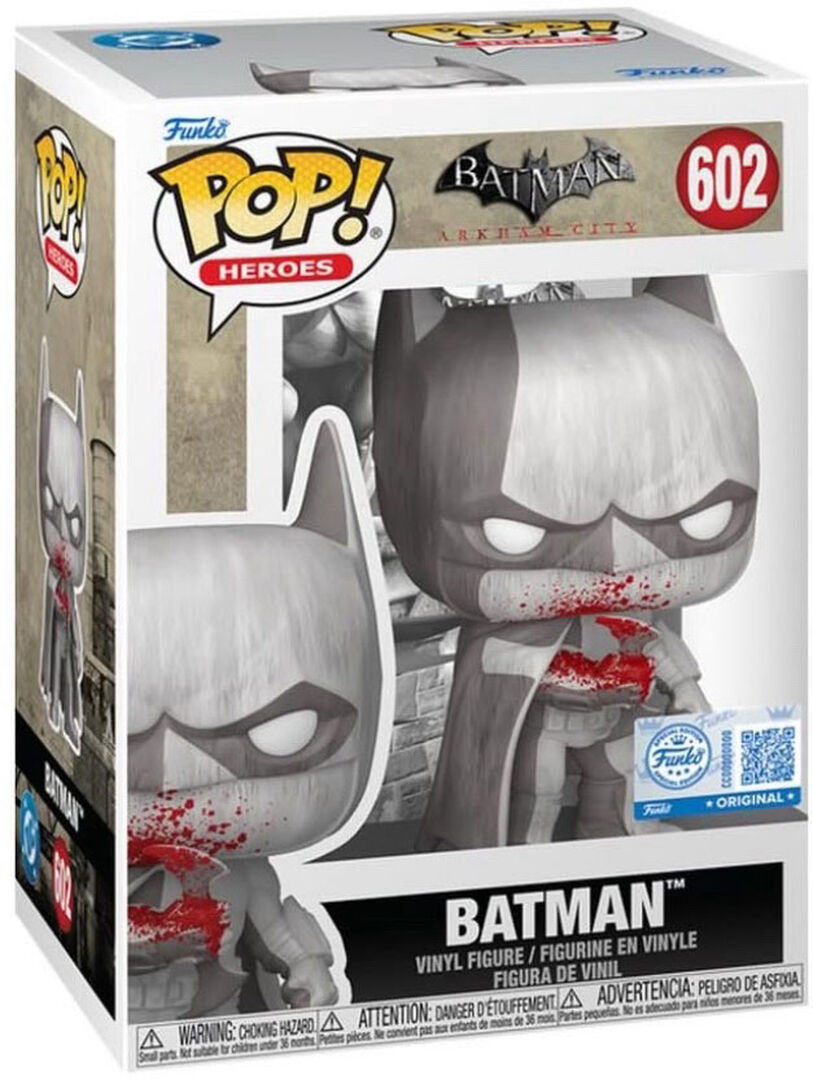 Figurine Funko Pop! N&deg;13 | Batman | Batman Arkham City (blanc Sanglant)