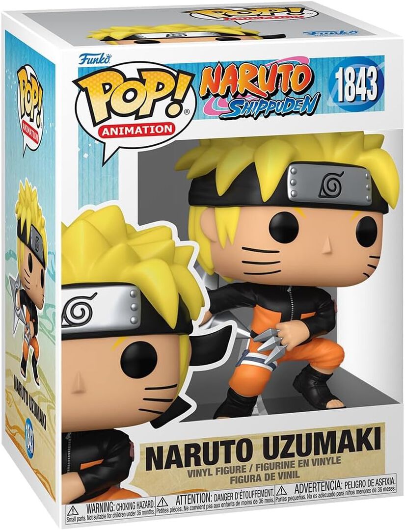 Figurine Funko Pop! N&deg;1843 | Naruto Shippuden | Naruto (shrkn) Avec Chase