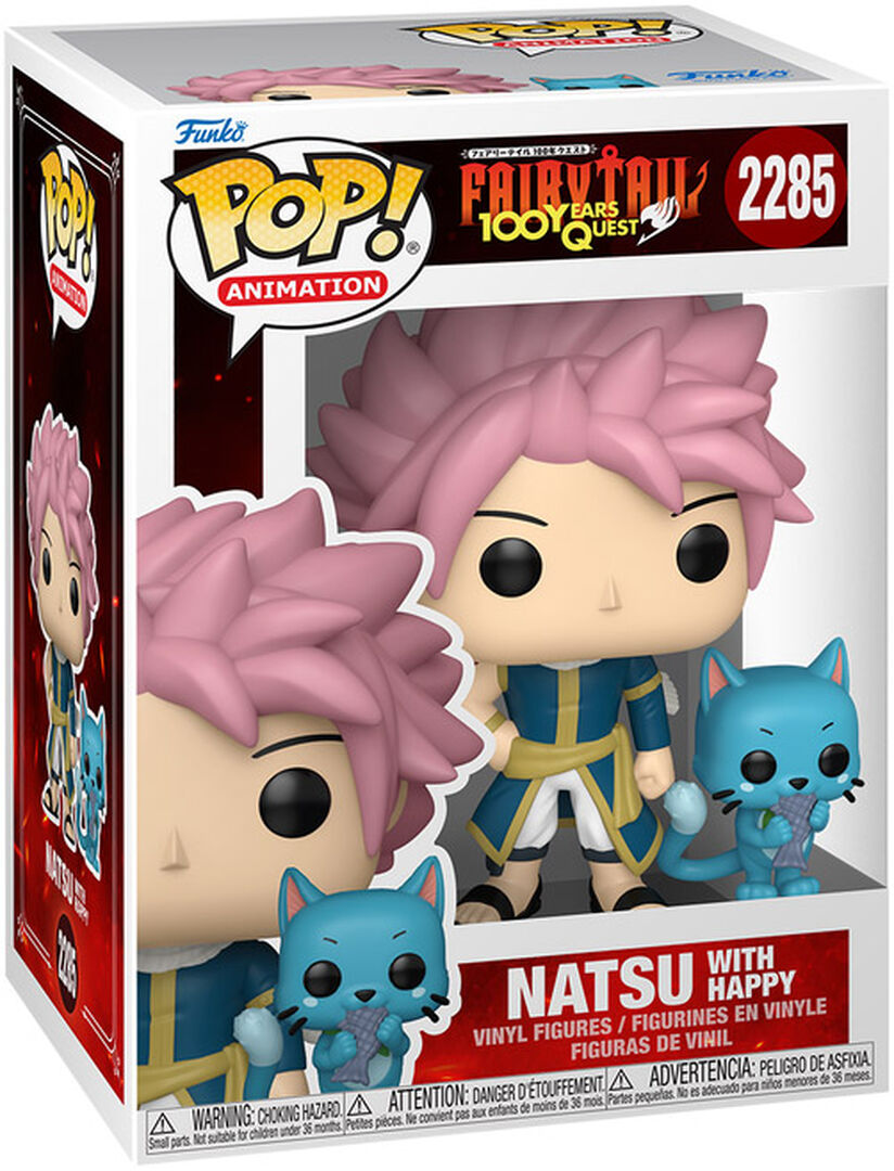 Figurine Funko Pop! Et Buddy | Fairy Tail 100 Years Quest | Natsu Et Happy