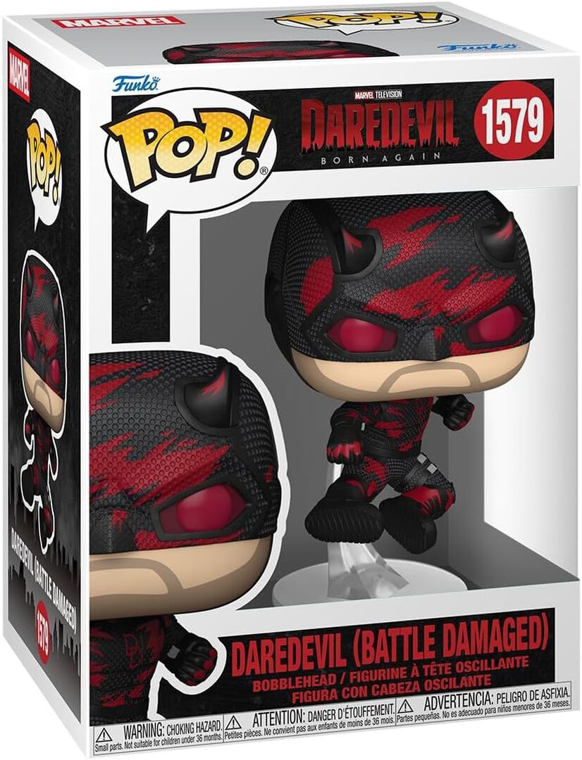 Figurine Funko Pop! N&deg;1579 | Daredevil Born Again- Daredevil Endommag&eacute; Au Combat