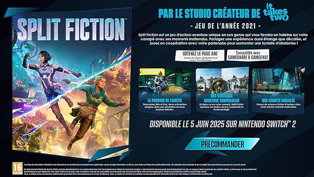 Split Fiction (code De T&eacute;l&eacute;chargement)