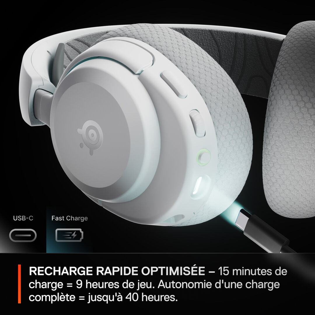 Casque Sans Fil Steelseries Arctis Nova 3pw Blanc
