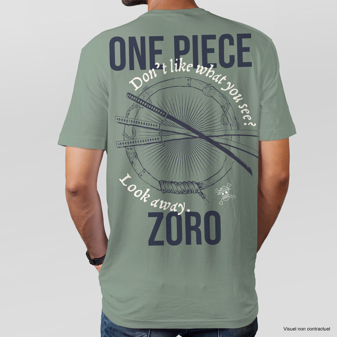 Tshirt | One Piece | Zoro Vert De Gris | Taille S