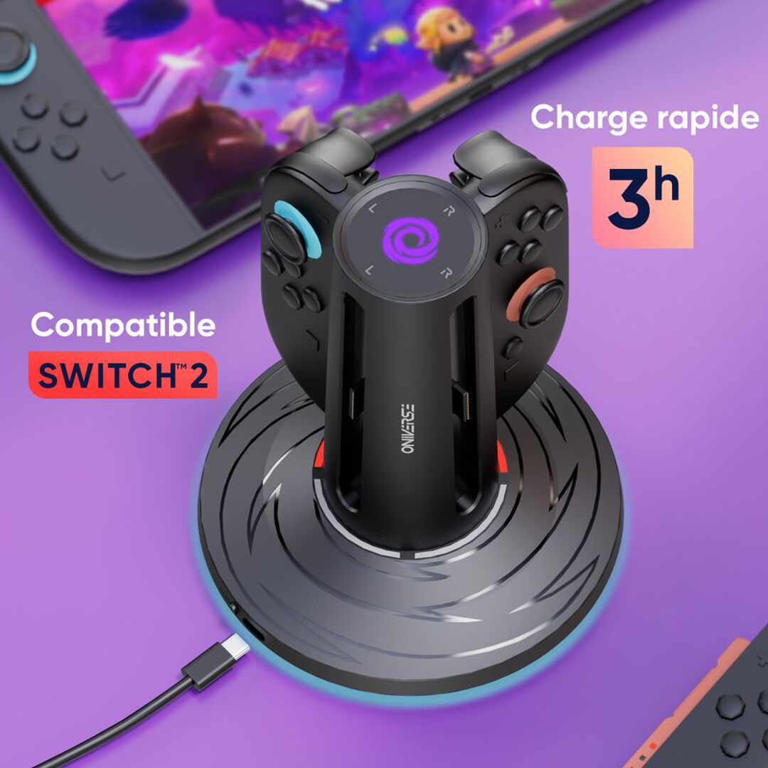 Support De Charge 4 Joycons Quadrant | Oniverse