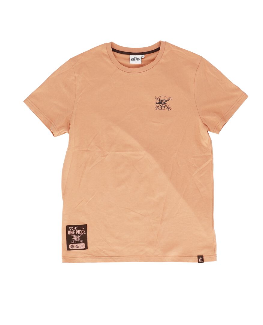Tshirt | One Piece | Tshirt Manches Courtes Jolly Roger Terracota | Taille M