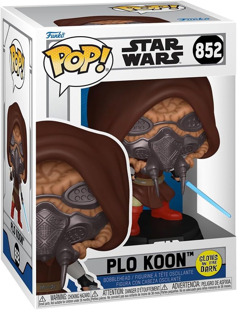 Figurine Funko Pop! | Star Wars: Clone Wars | Plo Koon (fluorescent)