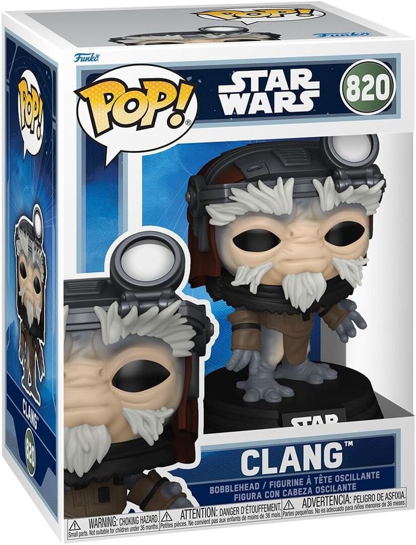 Figurine Funko Pop! N&deg;820 | Mandalorian & Grogu | Clang