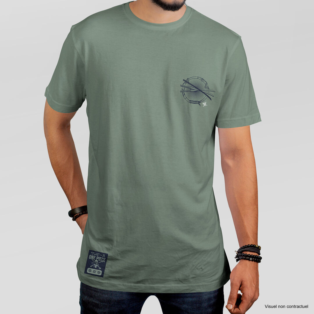 Tshirt | One Piece | Zoro Vert De Gris | Taille S