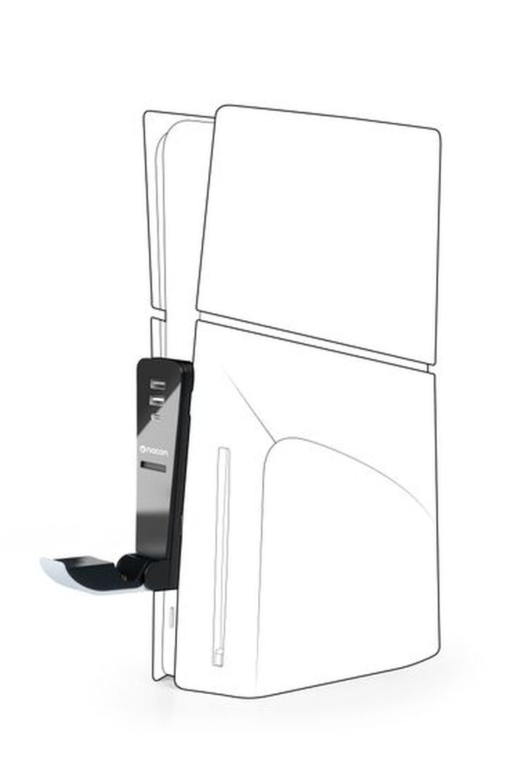 Chargeur Dualsense Pour Ps5 Slim + Usb Hub