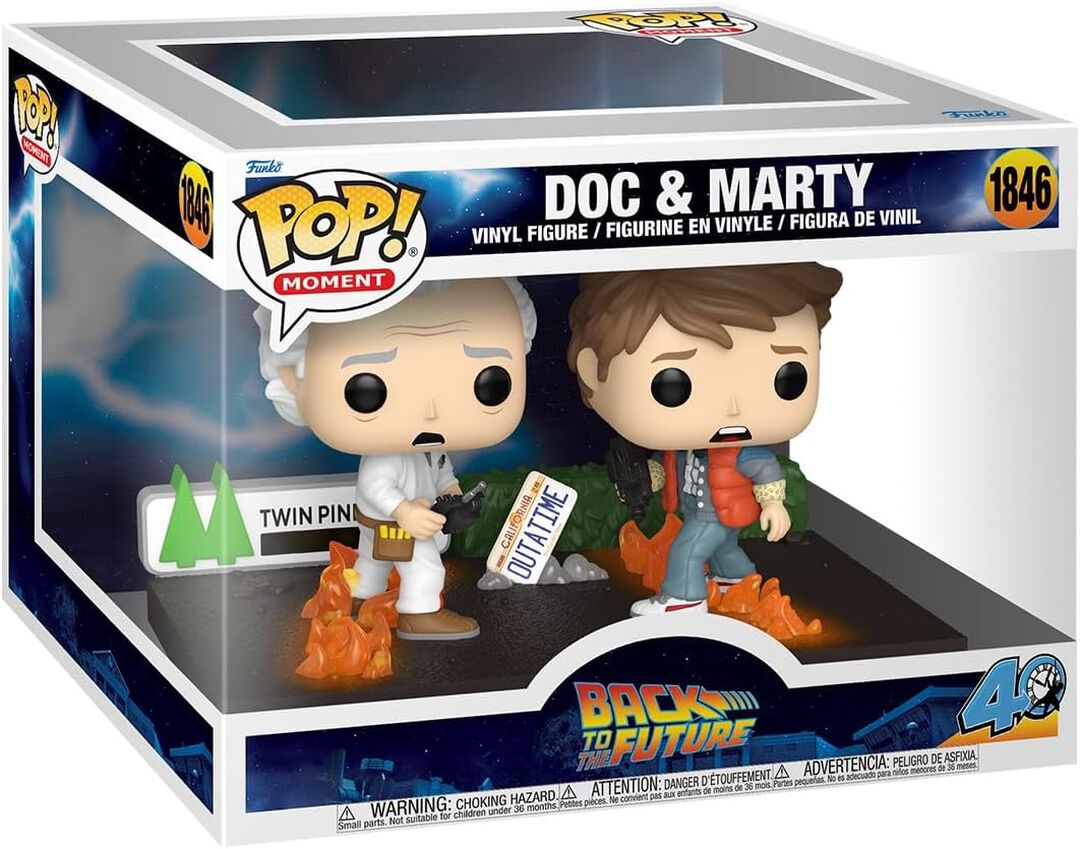 Figurine Funko Pop! N&deg;1846 | Retour Vers Le Futur | Doc & Marty