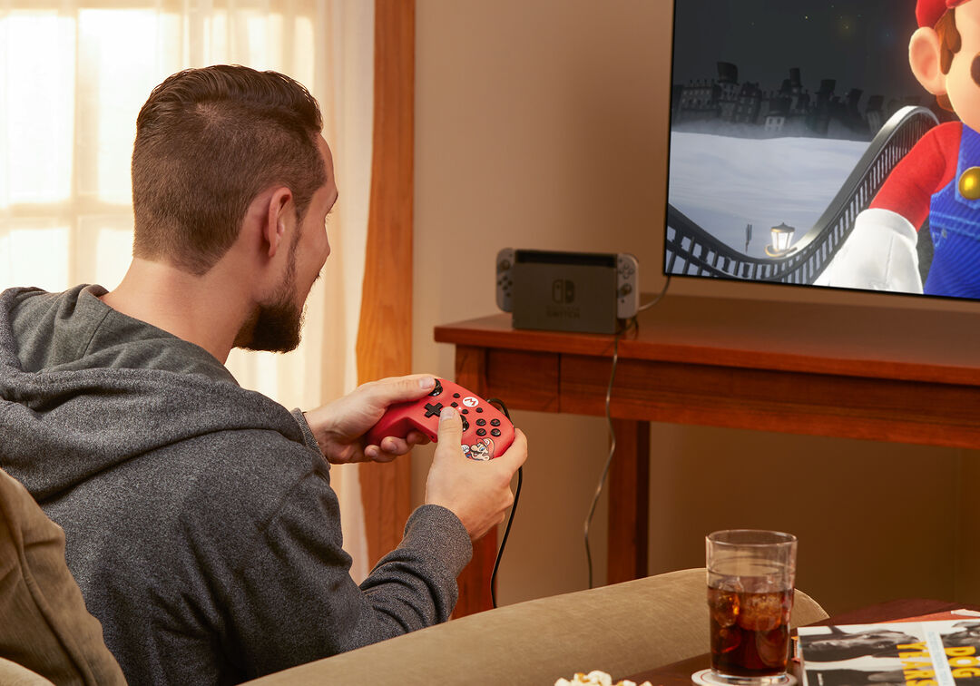 Manette Filaire Switch Mario