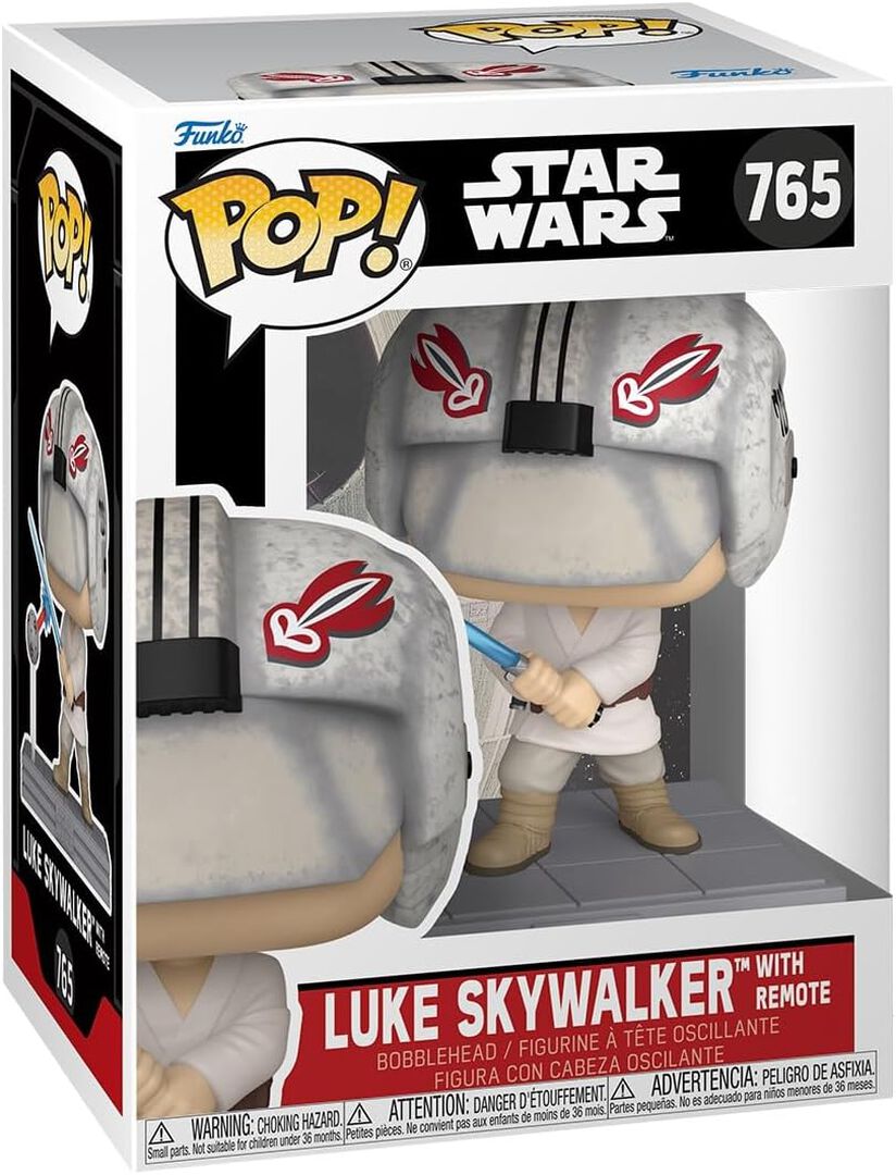 Figurine Funko Pop! N&deg;765 | Star Wars | Luke Avec Remote