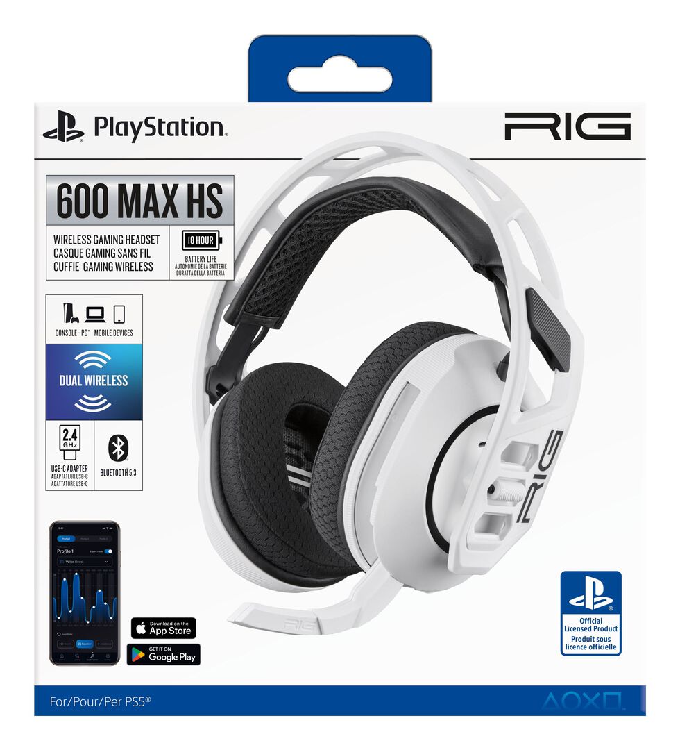 Casque Sans Fil Rig 600 Max Hs White Sony Licensed
