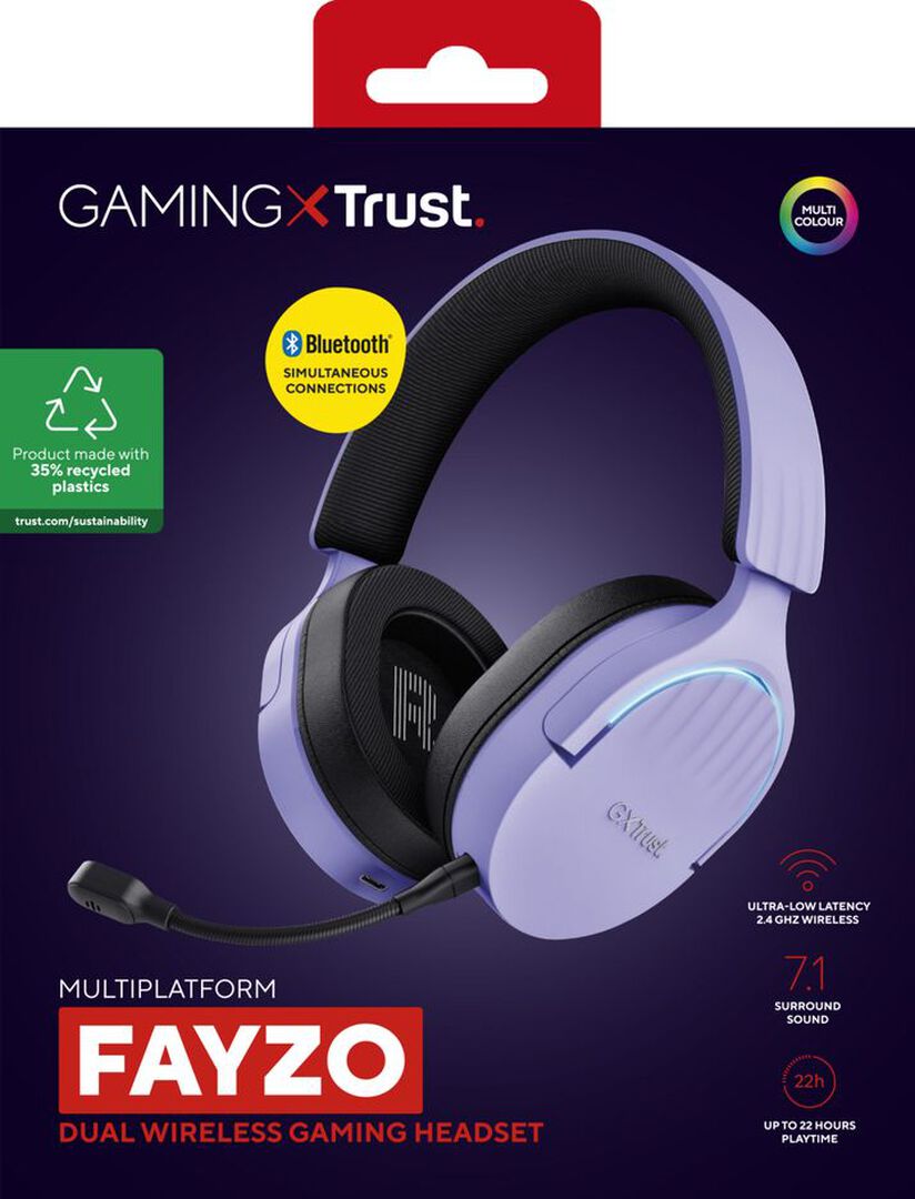 Casque Sans Fil | Trust | Fayzo Purple