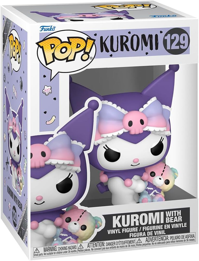 Figurine Funko Pop! N&deg;129 | Hello Kitty | Kuromi Avec Ours
