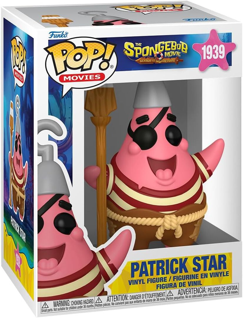 Figurine Funko Pop! N&deg;1939 | Bob L'eponge | Patrick (pirate)