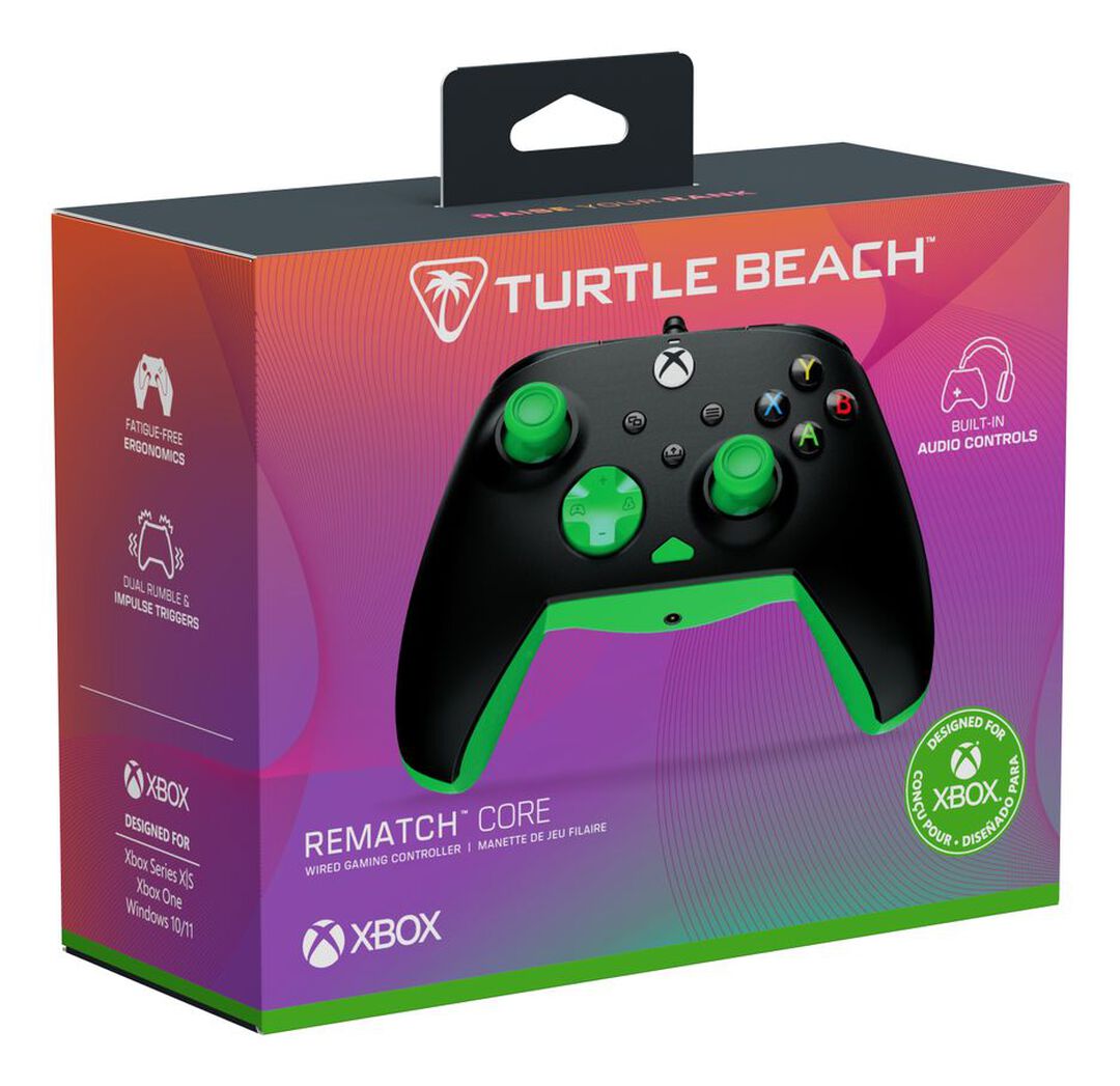 Manette Filaire | Turtle Beach | Rematch Core | Black Green
