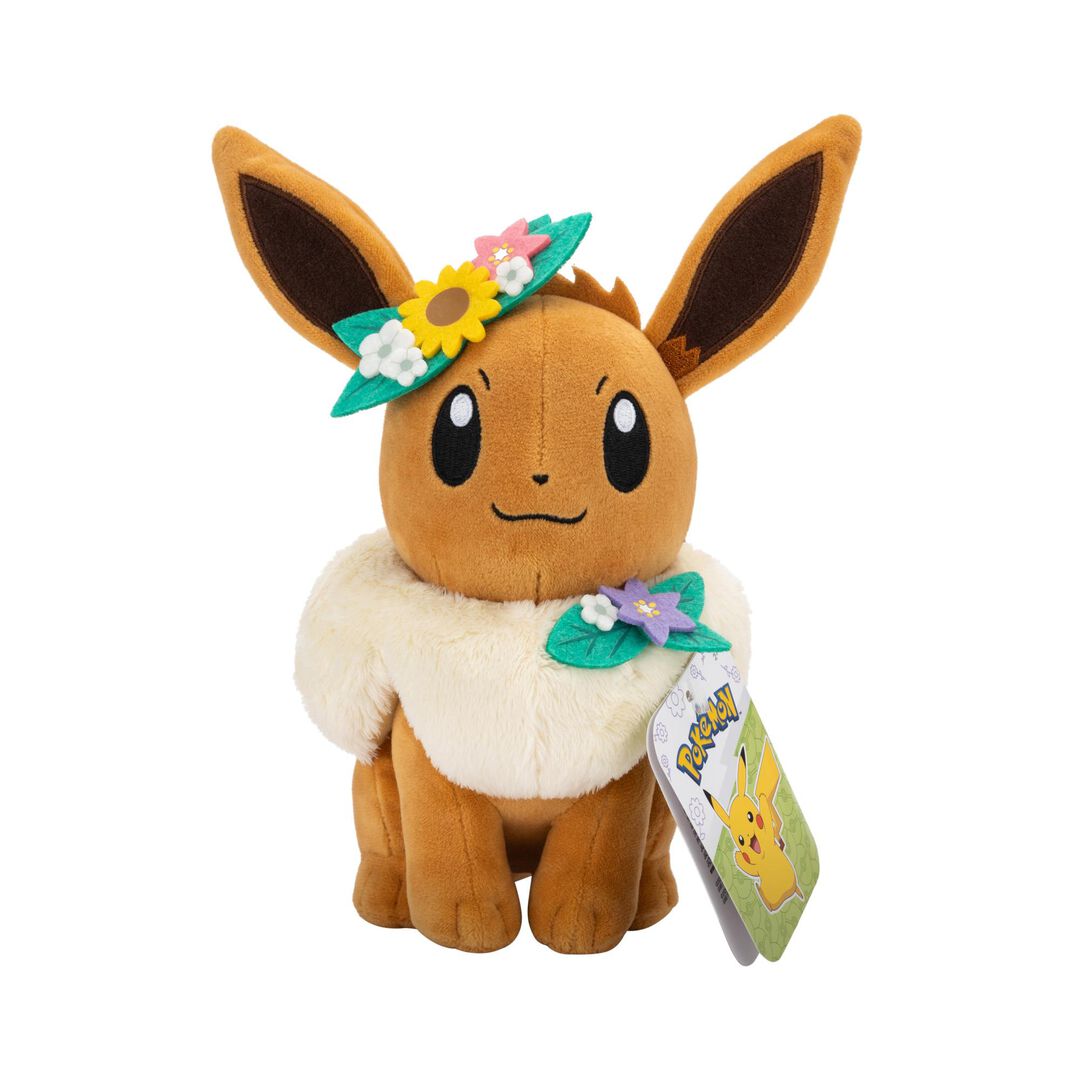 Peluche | Pokemon | Evoli Couronne De Fleurs (20 Cm)