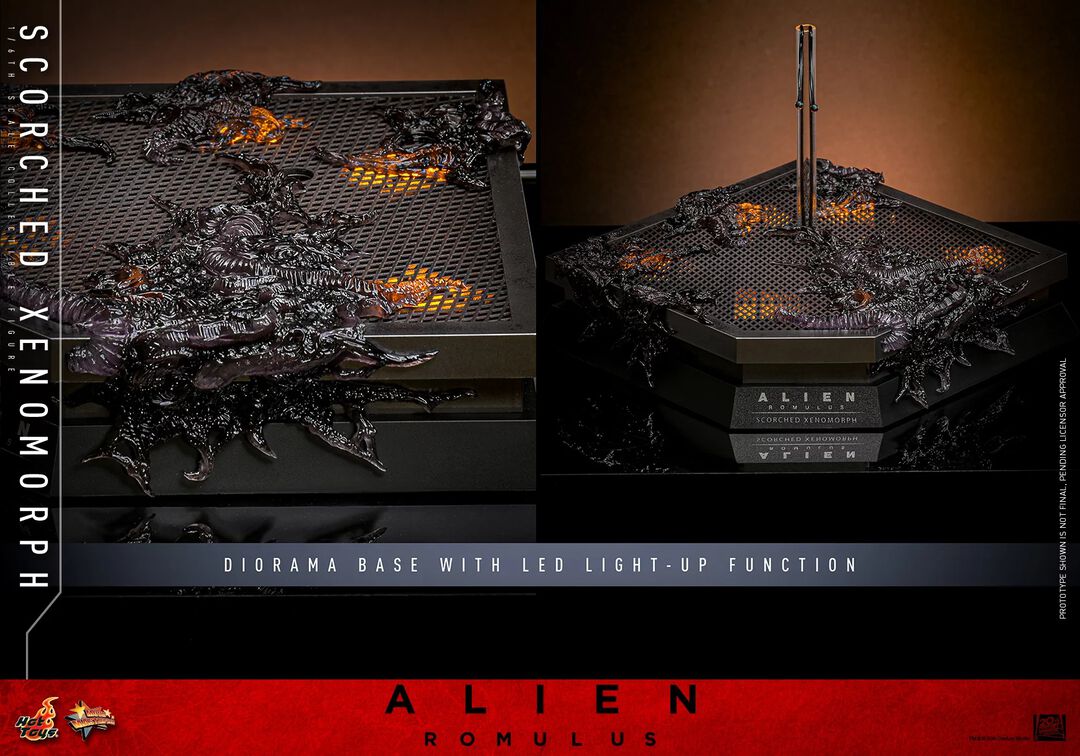 Figurine Hot Toys | Alien | Alien : Romulus Figurine 1/6 Scorched Xenomorph 44cm