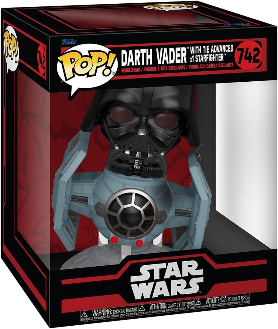 Figurine Funko Pop! Rides Deluxe | Star Wars Darkside | Tie Advanced X1 W/vader