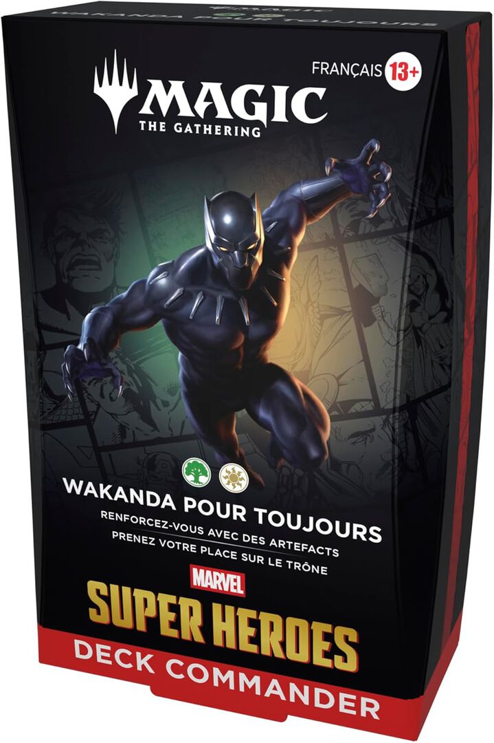 Commander Deck - Magic The Gathering -marvel Super Heroes - Wakanda Pour Toujours