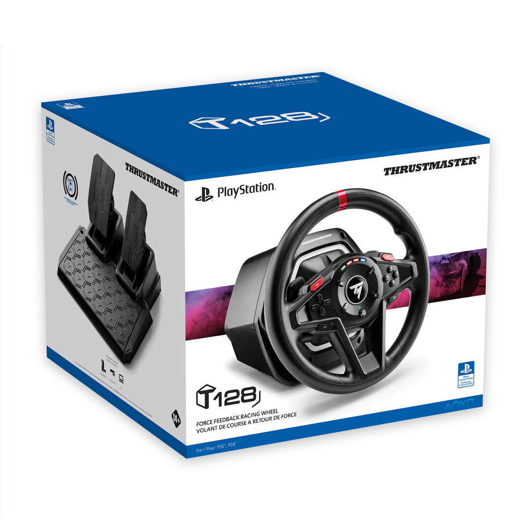 Volant Thrustmaster + Pedalier T128 Playstation