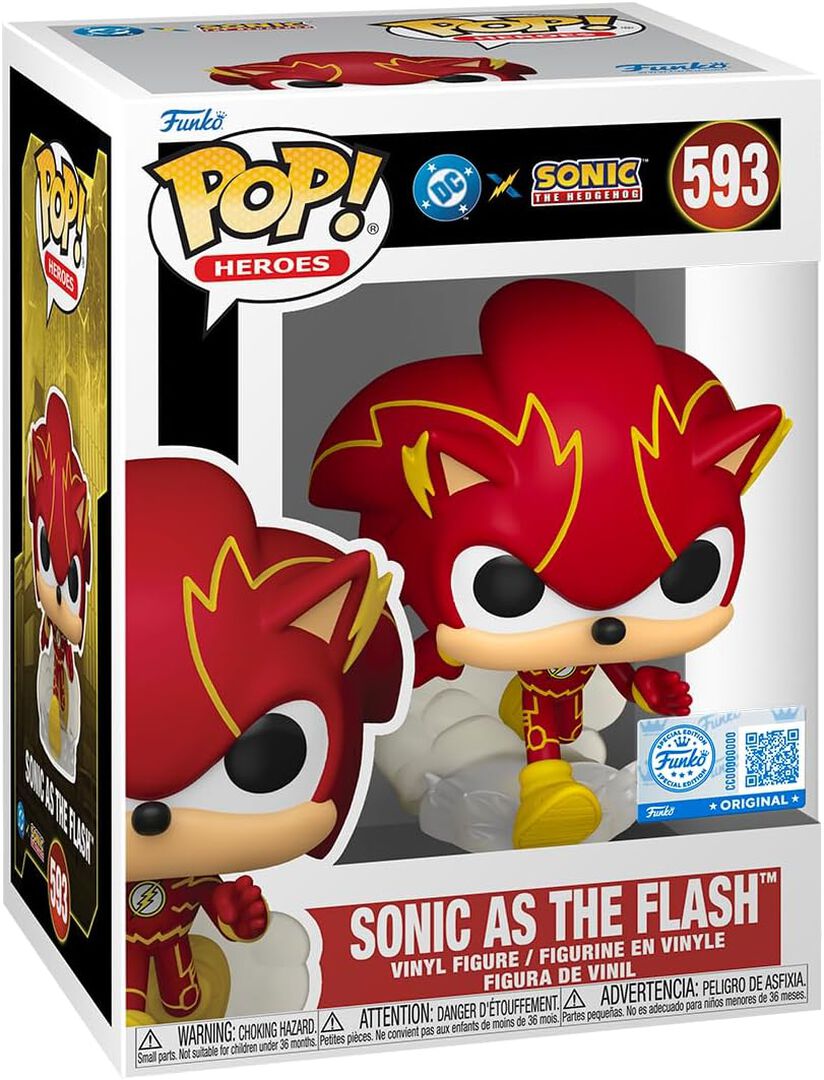Figurine Funko Pop! N&deg;593 | Jla & Sonic | Sonic Flash