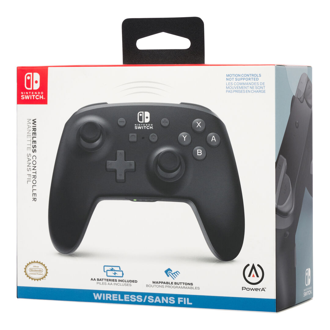 Manette Sans Fil Noire A Piles