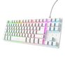 Clavier Gaming Tkl - Thado - Blanc Compatible Ps5