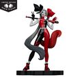 Statue | Harley Quinn Red White & Black By Alex Garner | Dc Direct | Mcfarlane thumb 3