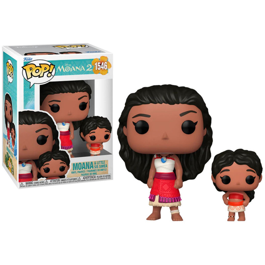 Figurine Funko Pop! N&deg;1546 | Vaiana 2 | Vaiana & Sa Petite Soeur Simea