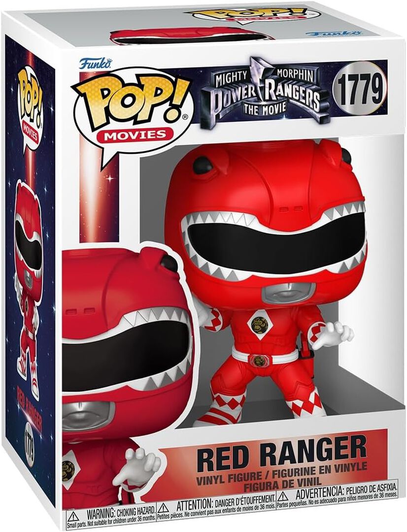 Figurine Funko Pop! N&deg;1779 | Power Rangers | Ranger Rouge